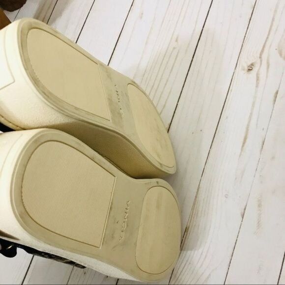 VINCE Westport Leather Snake Embossed Platform Sandals Size 10 - Picture 12 of 12